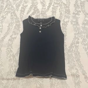 Oscar de la Renta ruffled collar top girls size 10